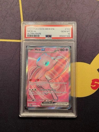 2023 POKEMON MEW EN-151 ULTRA RARE #193 MEW EX PSA 10