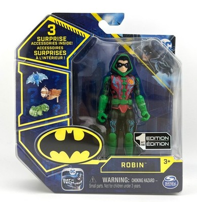Spin Master 2021 DC Batman - Hooded Robin Action Figure 1st Edition 3 Acc