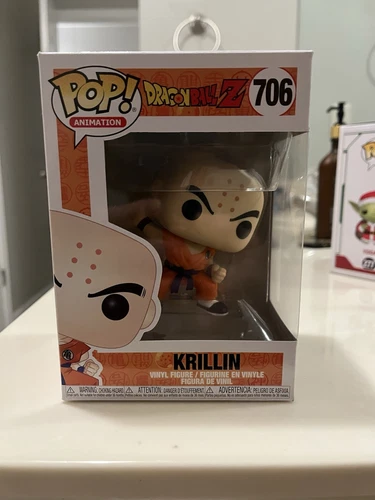 Funko Pop! Vinilo: Dragon Ball - Krilin con disco Destructo #706