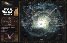 Star Wars Galaxy Map Illustration - Sci-fi Film Pop Art Home Decor Poster Print