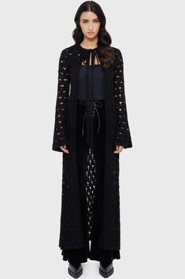 Killstar Nymeria Cardigan Sweater Womens Long Sleeve Goth Alternative