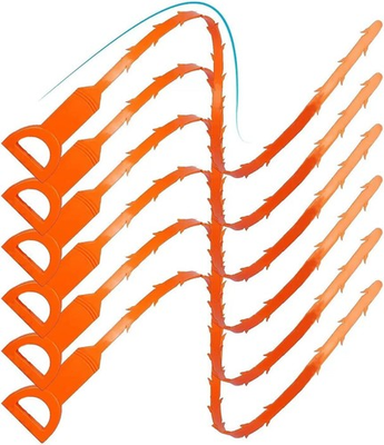 #ad 5 Pack 25 Inch Drain Clog Remover Tool Sink Snake Cleaner 51 augers $13.35