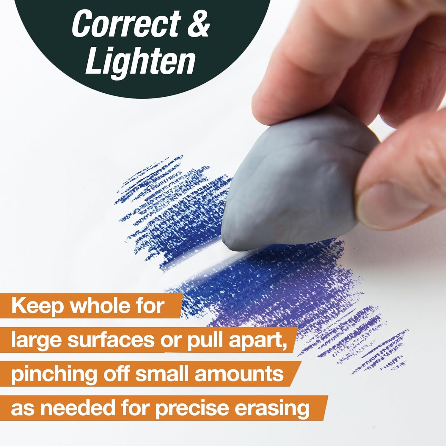 Faber-Castell Kneadable Eraser Grey Art Eraser with Storage Case for Artists