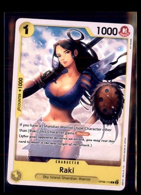 One Piece Wings of the Captain OP06-113 Raki Non Holo 4 card lot