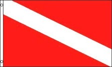Diver Flag - 3 foot by 5 foot Polyester NEW by Other Flags