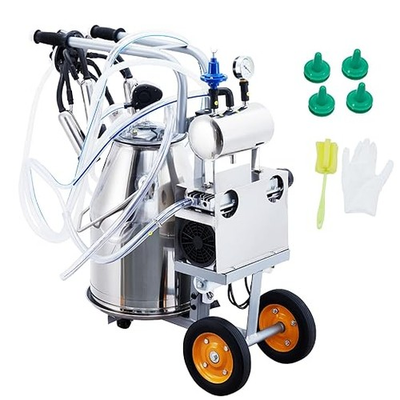 #ad Cow Milking Machine 55KPA 15000 RPM 25L Stainless Steel Portable Milker For Catt $330.99