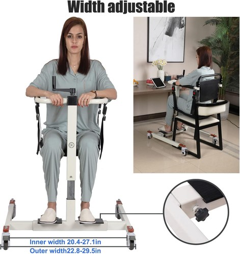 Patient Lift Wheelchair for Home, Patient Lift Transfer Chair w/ Toilet ...