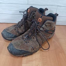 Merrell Moab 2 Mid Boots Mens Size 10 Brown Suede Waterproof Hiking Trail