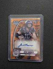 2024 Bowman University Chrome  #PA-JHO Josh Hoover  /25  Orange Sapphire Auto 