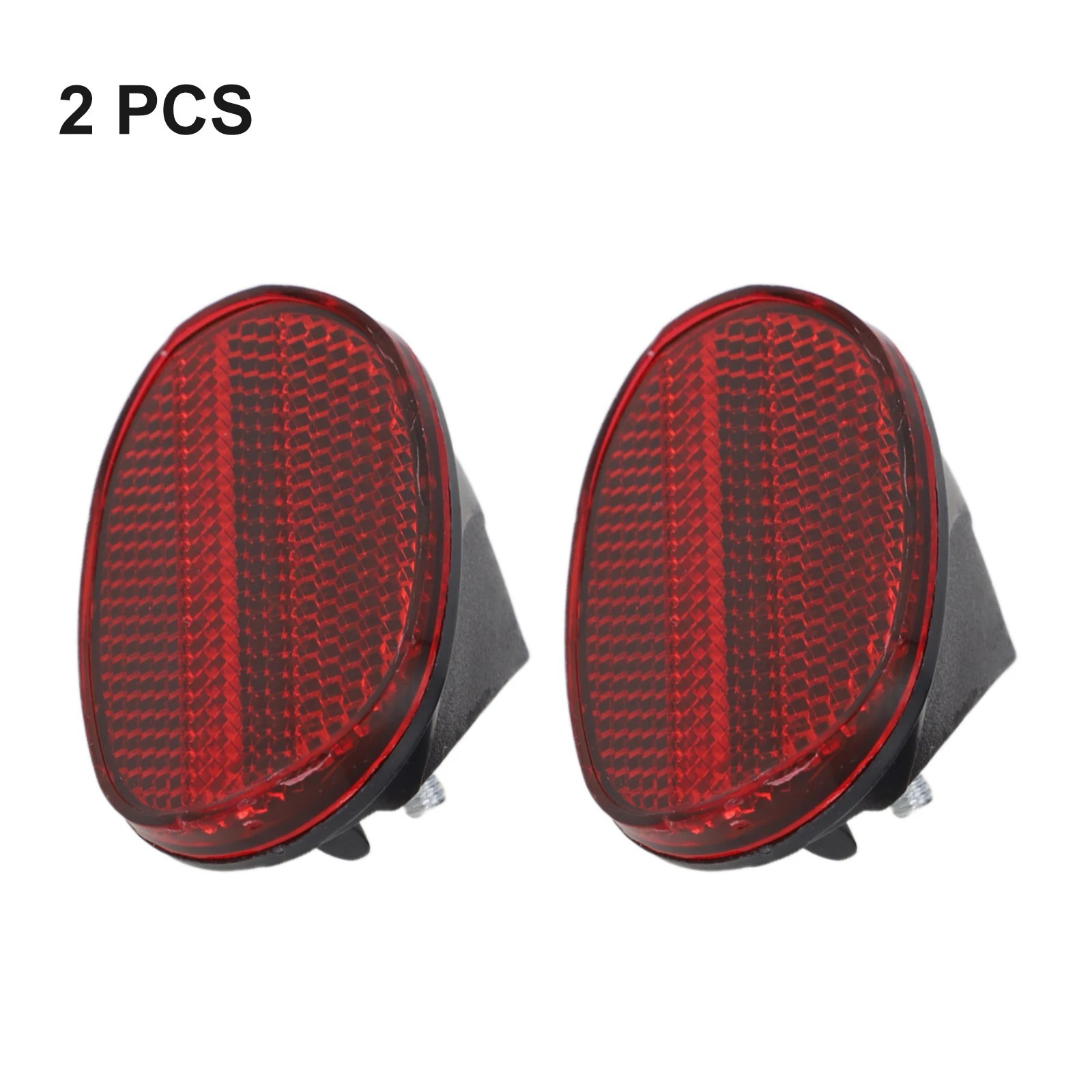 (New) 2 Pack Red Bicycle Oval Rear Fender Reflector Safety Warning Light Mudguard Lamp (8.99 USD)