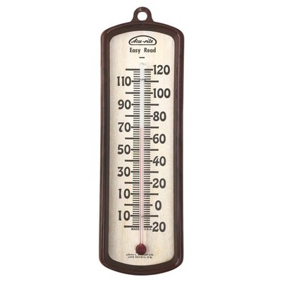 VINTAGE 1950 WINDOW THERMOMETER - 6  ACURITE Wall Temperature Hanging USA Made