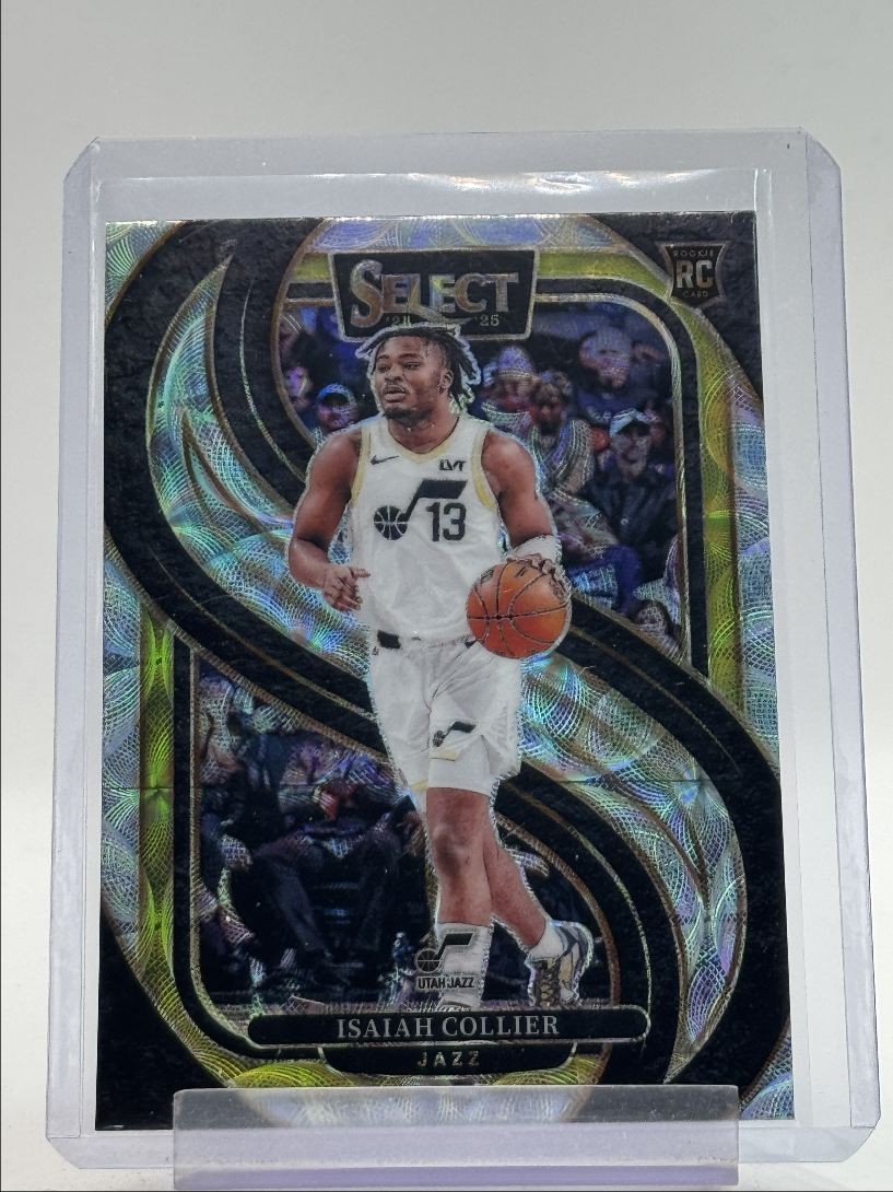 ISAIAH COLLIER 2024-25 SELECT PREMIER LEVEL ROOKIE SCOPE PRIZM JAZZ RC Q4397