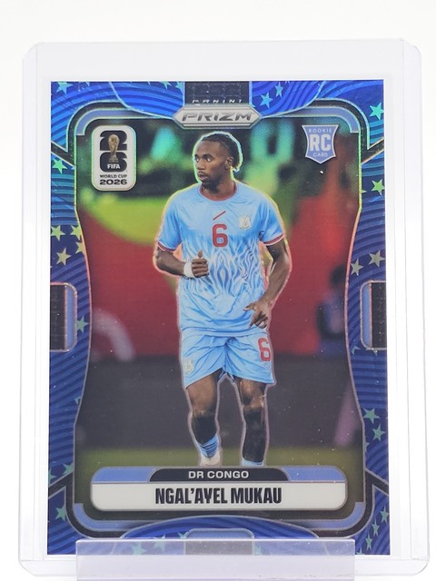 NGAL'AYEL MUKAU 2026-27 PRIZM FIFA WORLD CUP BLUE OLD GLORY ROOKIE /94 Q2754