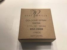 Coty Dark Vanilla Spray Cologne Tester Bottle New In Box 1.7 Oz. See Photos