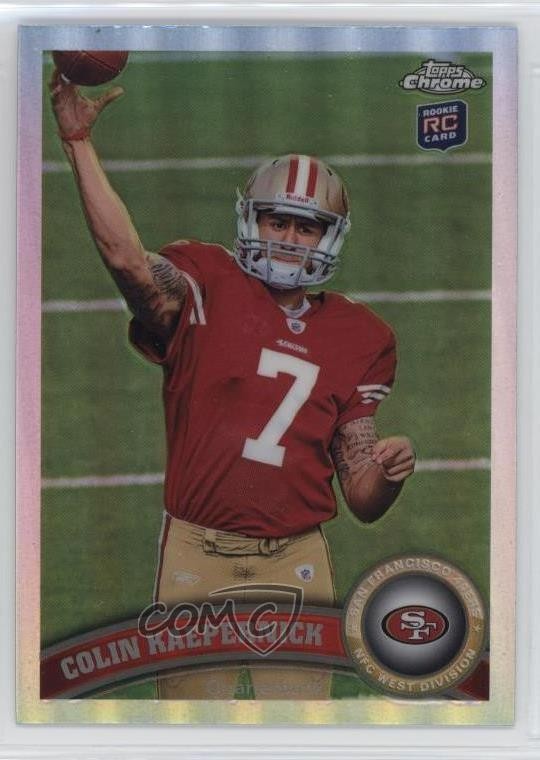 2011 Topps Chrome Refractor Colin Kaepernick #25 11xm