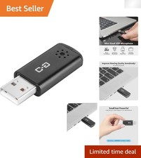 Mini USB Microphone for Laptop  Desktop - Perfect for Online Conferencing
