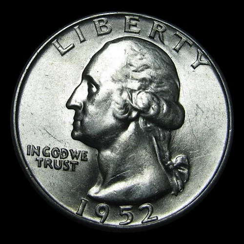 1952-D Silver Washington Quarter Dollar ---- Gem BU Coin ---- #PP714