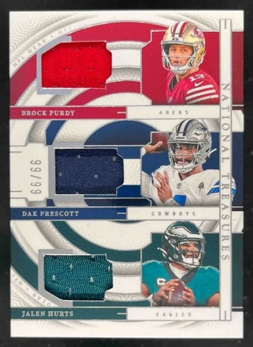 2023 National Treasures Hurts/Prescott/Purdy Triple Patch /99