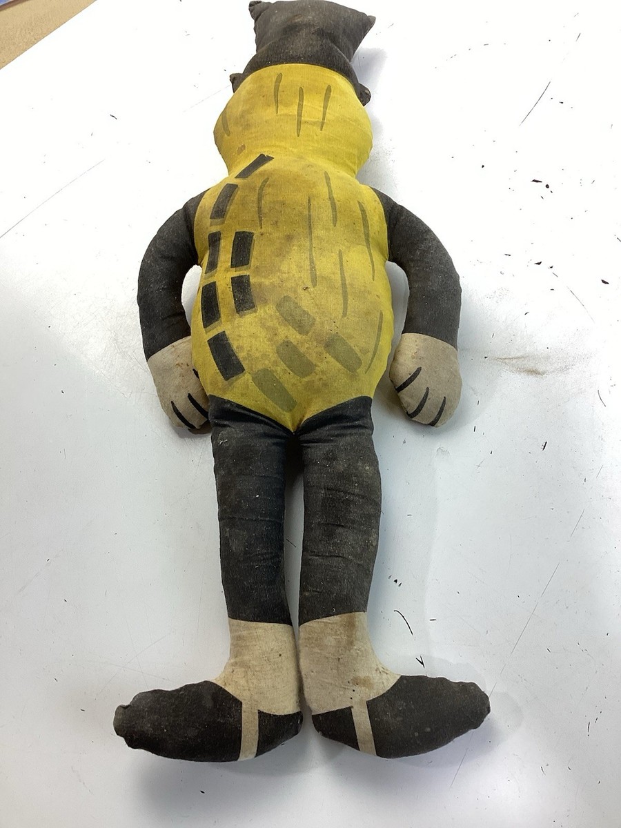 Vintage MR. PEANUT Planters Peanuts Stuffed Doll Plush 19