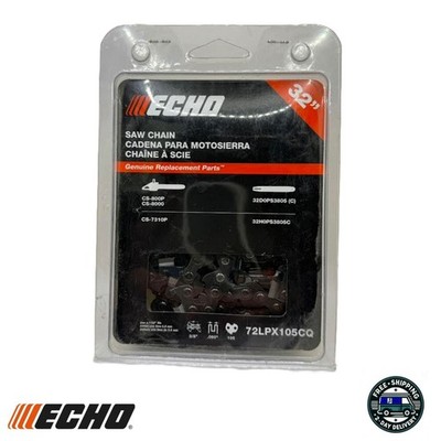 Echo 72LPX105CQ OEM 32'' 3/8'' .050 105DL Chainsaw Chain Fits CS-800P CS-7310P