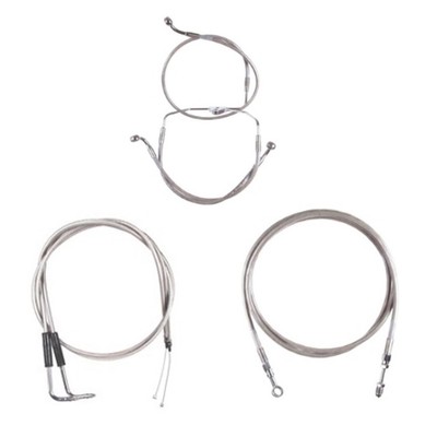 Stainless +8'' Line Bsc Kit 2001-2006 Harley Screaming Eagle models w/Cruise