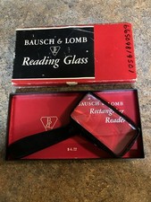 Vintage Bausch  Lomb Handheld Glass Magnification Lens for Reading or Projects