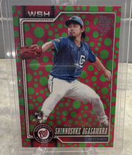 Topps 2026 Series 1 Shinnosuke Ogasawara #32 Nationals Green Pink Polka Dots
