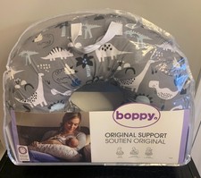 Genuine BOPPY Original Feeding  Infant Support Pillow, Dinosaur Print - NEW
