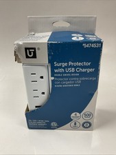 Utilitech 4-Outlet 500 Joules 1875-Watt White Indoor USB/Ac Surge Protector