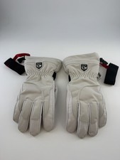 Hestra Womens Army Leather Heli Ski Gloves Beige Size 9 Used