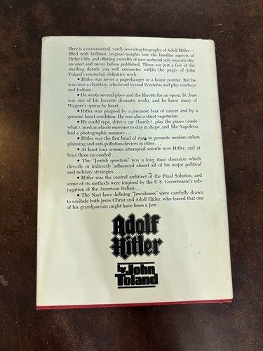 WW II Third Reich Two (2) Volume Set "ADOLF HITLER" John Toland 1976 - Imagen 3 de 7