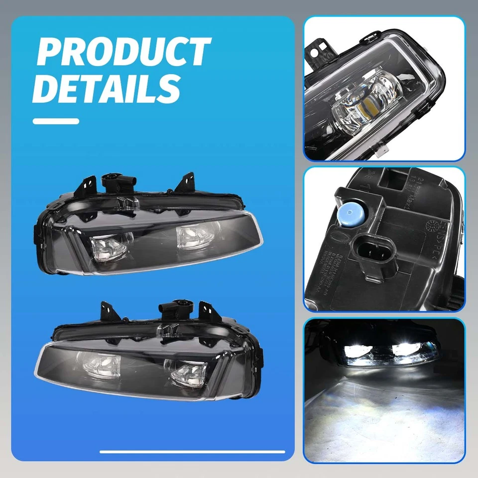 LED Nebelscheinwerfer Lampe schwarz links+rechts für Range Rover Evoque L538 2011-2015 - Bild 4 von 4