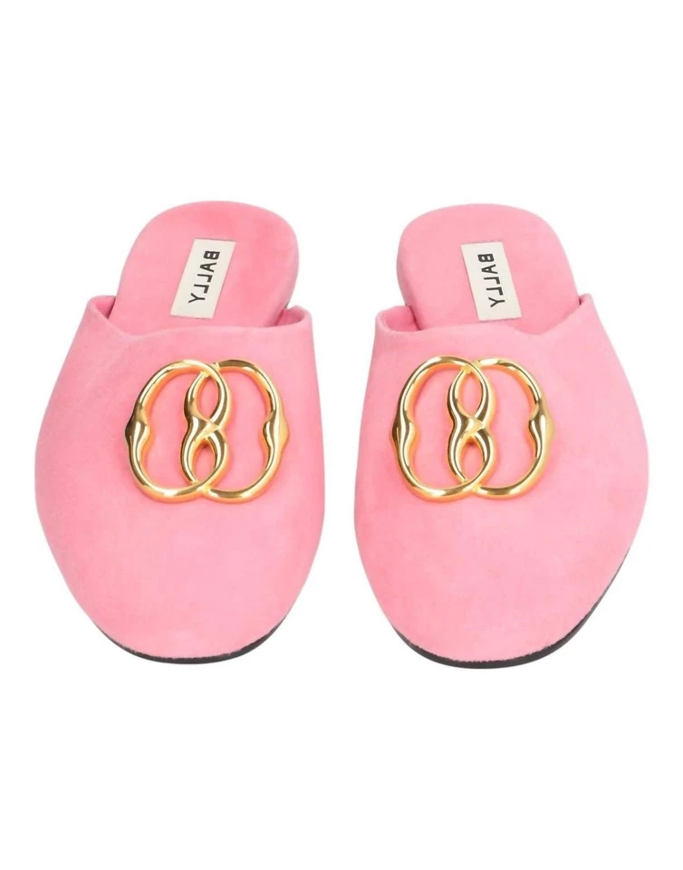 Bally Women's Gylon Suede Leather Slippers Size 9.5 - Image 2 of 4