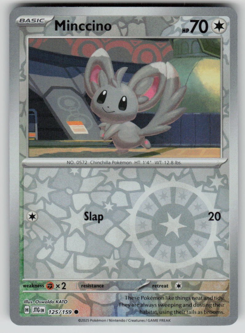 Minccino 125/159 Reverse Holofoil Journey Together Lightly Played EN Pokemon