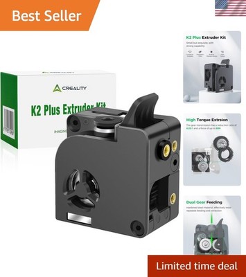 Official K2 Plus Extruder Kit, Built-in Filament Break Sensor, High-Hardness ...