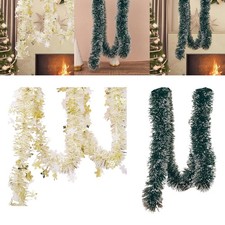 Christmas Twist Garland Glitter Sparkly Long 70.87 inch Shiny Hanging Ornament