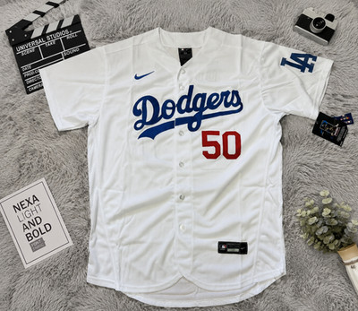 Mookie Betts #50 Los Angeles Dodgers Men's White Flex Jersey (FULL SIZE)