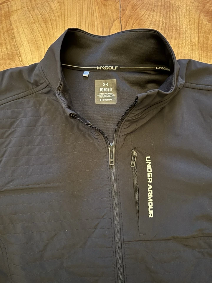 Chaqueta de golf Under Armour UA Storm elástica para hombre (forrada) - grande - negra Foto 2 de 4