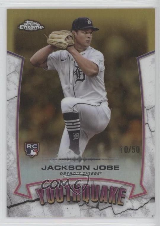 2025 Topps Chrome Youthquake Gold Refractor 10/50 Jackson Jobe #YQ-5 1ql6