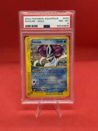 2003 Pokemon Aquapolis Suicune Holo #H25 PSA 8