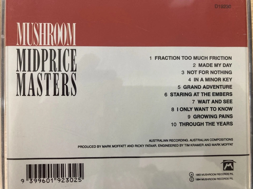 TIM FINN - Escapade CD 1994 Mushroom AS NEW! - Image 2 of 2