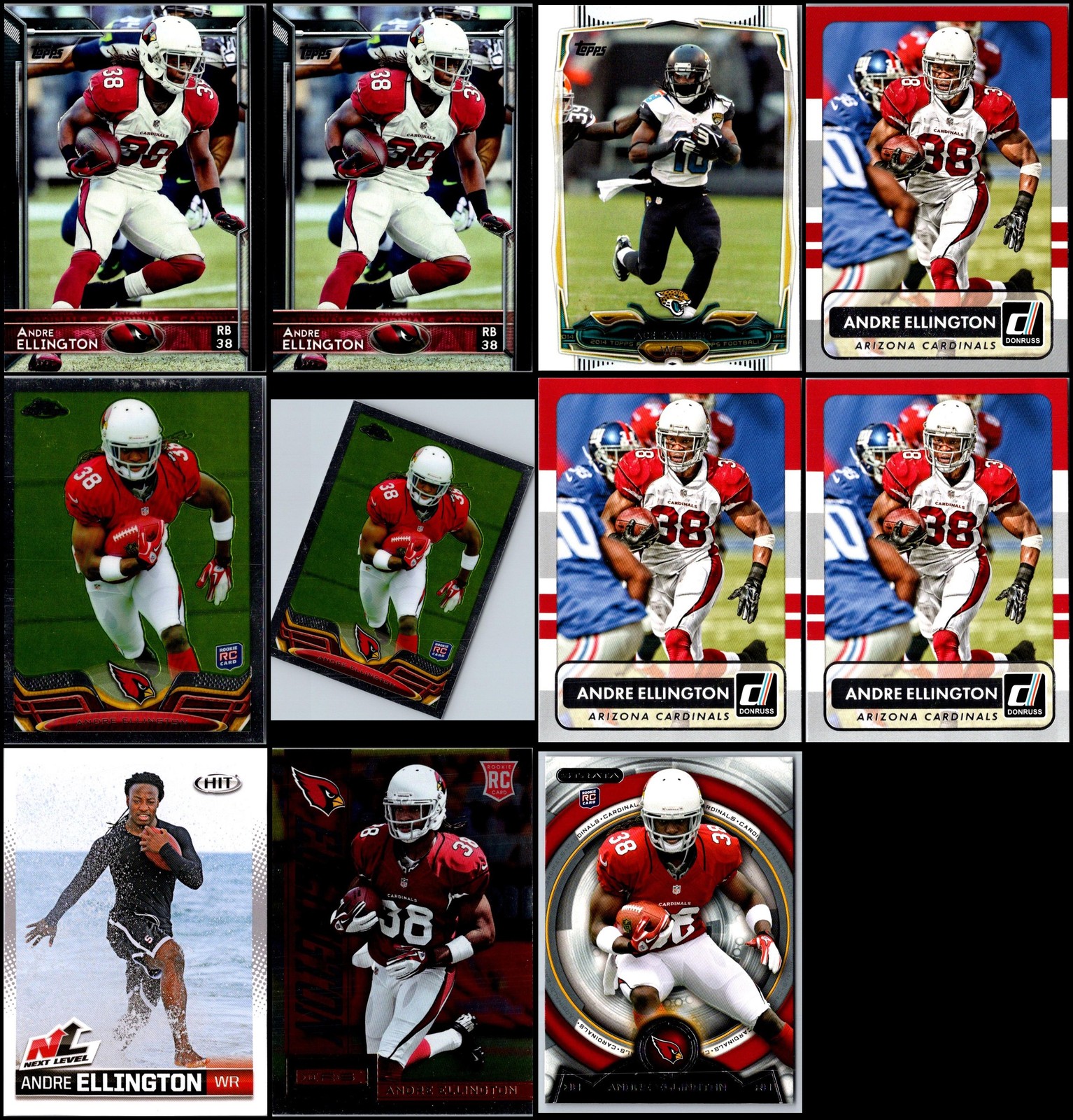 Andre Ellington (11) Card Lot -