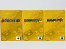 Mario Party 1, 2  3 Nintendo 64 N64 Instruction Booklet Insert Manual Lot