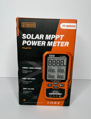 ZIBOO FT-2000W Solar Panel Tester MPPT Meter - 2000W Max Power, 150V/35A