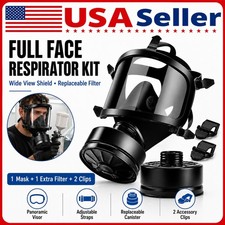 Full Face Gas Mask, Gas Masks Survival Nuclear and Chemical with 40Mm Activated