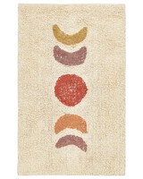 Badematte Baumwolle Beige Rechteckig 50X80 Cm Badteppich Modern Flauschig Esme