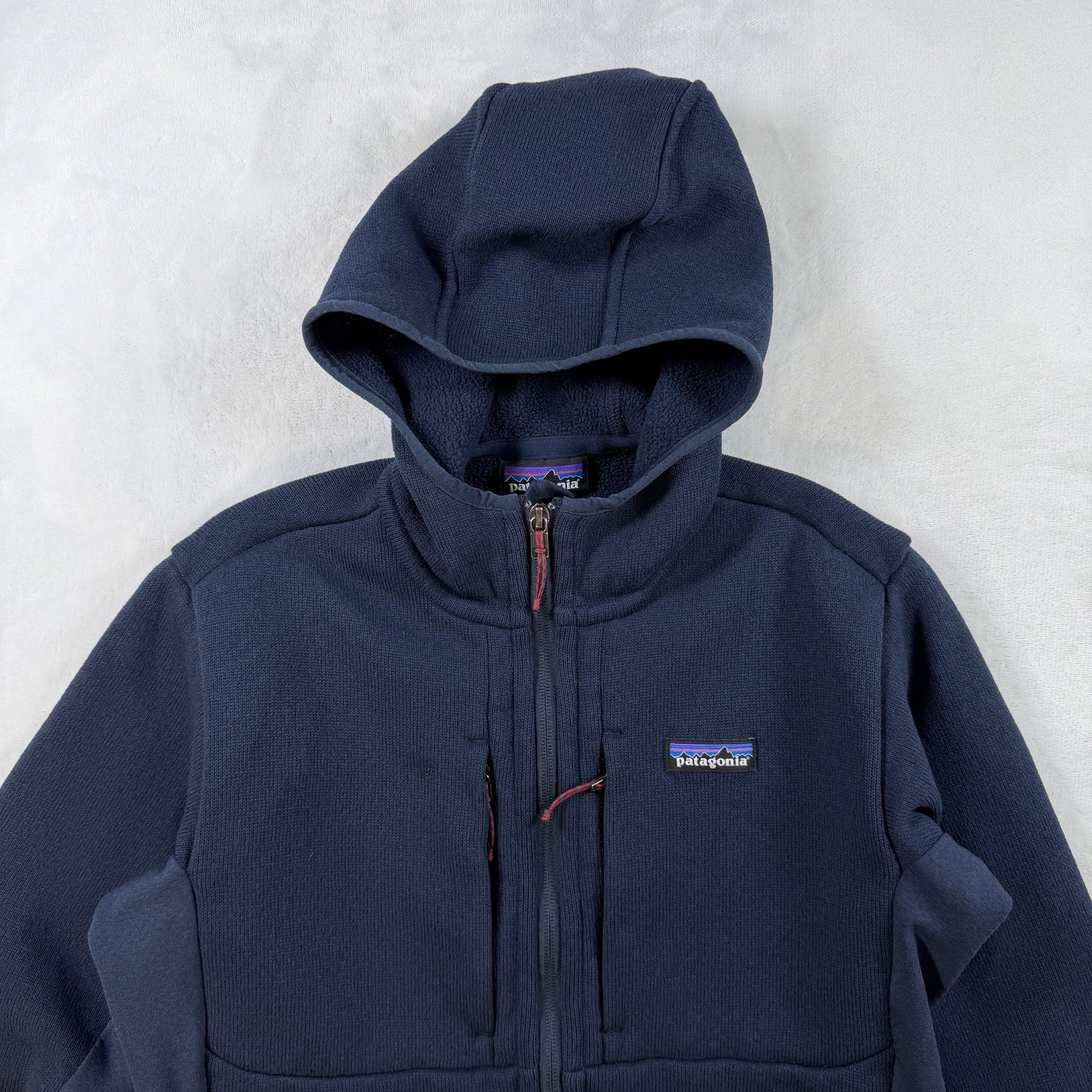 Patagonia Better Sweater Hoodie Mens Sz M Blue Full Zip Performance Hoody Jacket