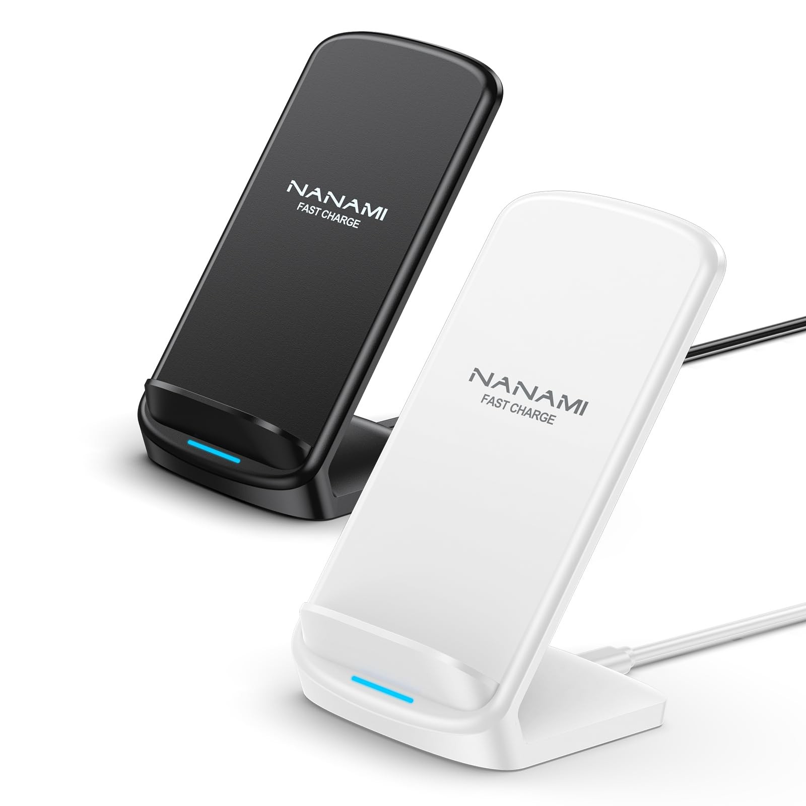 2-Pack 10W Qi-Certified Fast Wireless Charger Stand-image