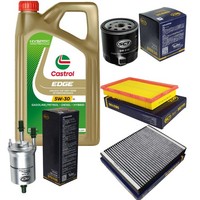 Inspektionskit Filter Castrol 5L ÖL 5W30 FüR Vw Polo 9N_ 1.4 16V 1.6