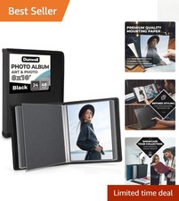 8x10 Photo Portfolio Binder with Acid-Free Sleeves for Artwork Display